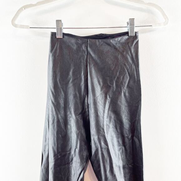 Commando Perfect Control Pull On High Rise Faux Leather Leggings Black XS - Picture 4 of 9